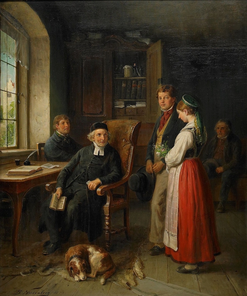 Before the wedding, by Bengt Nordenberg, 1870