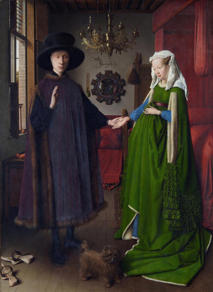 The Arnolfini Wedding, by Jan van Eyck, 1414