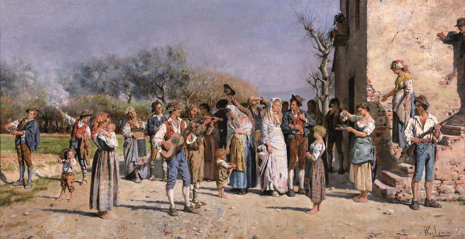 Abruzzo wedding, by Pasquale Celommi, 19th century
