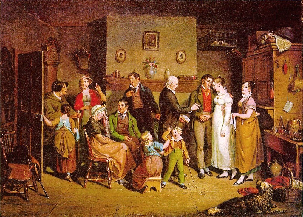 Country wedding, by John Lewis Krimmel, 1820