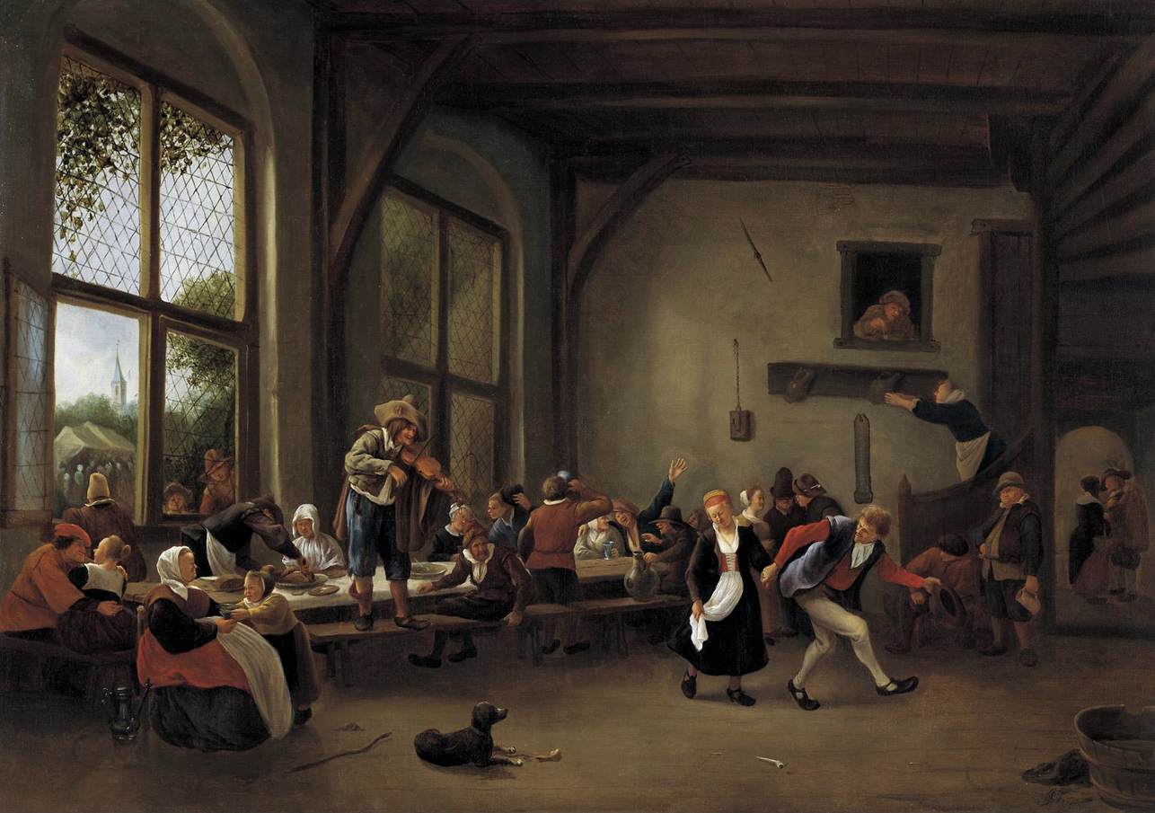 A country wedding, by Jan Steen, 1662-66