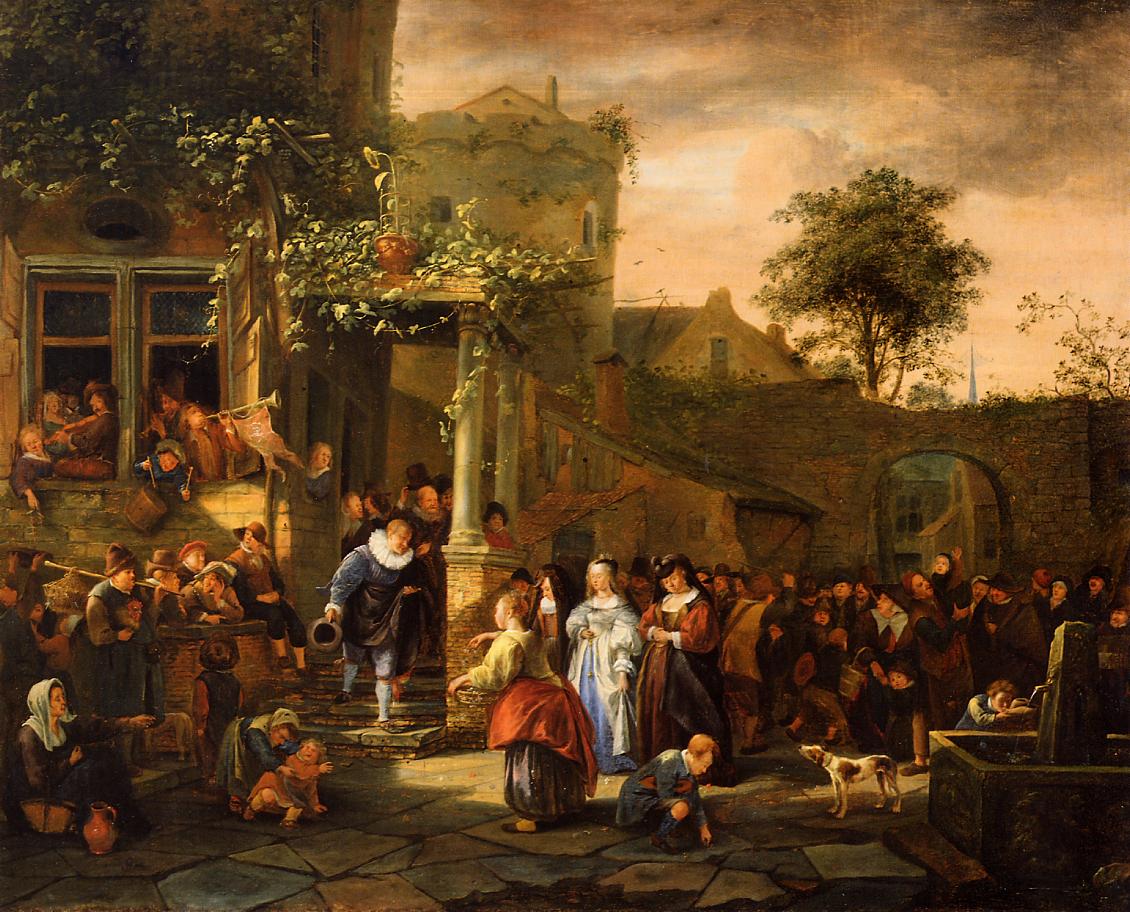 A village wedding, by Jan Steen, 1653