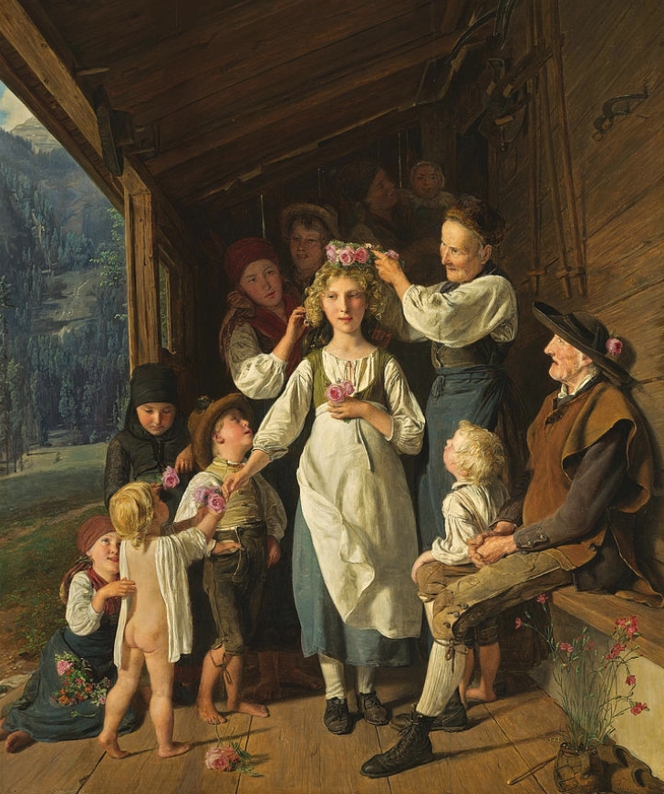 Die Kranzljungfer or The bridesmaid, by Ferdinand Georg Waldmuller, 1843