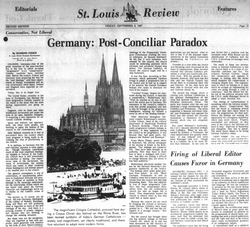 GERMANY, THE RHINE. The St. Louis Review, Volume 27, Number 36, 8 September 1967. https://thecatholicnewsarchive.org/?a=d&d=SLR19670908-01.2.61&srpos=157