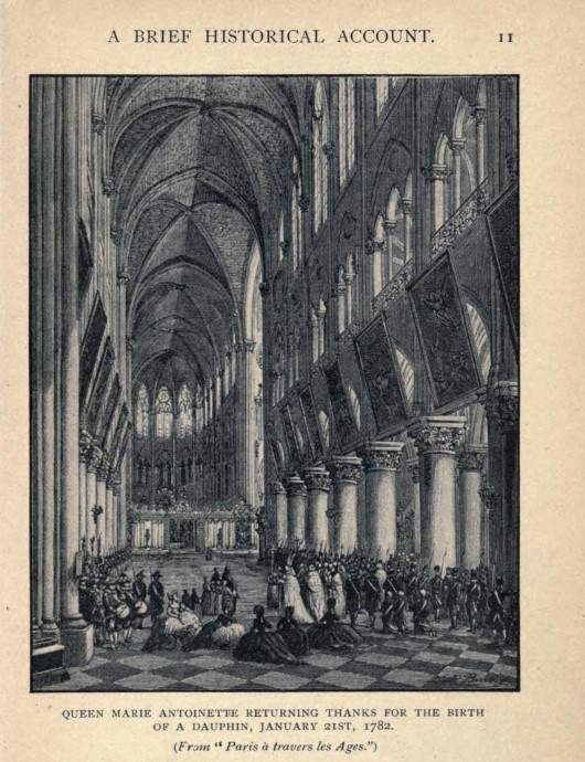 Charles Hiatt. Notre Dame de Paris; a short history & description of the cathedral, with some account of the churches which preceded it. 1902, London: . Bell. https://archive.org/details/notredamedeparis00hiatiala/