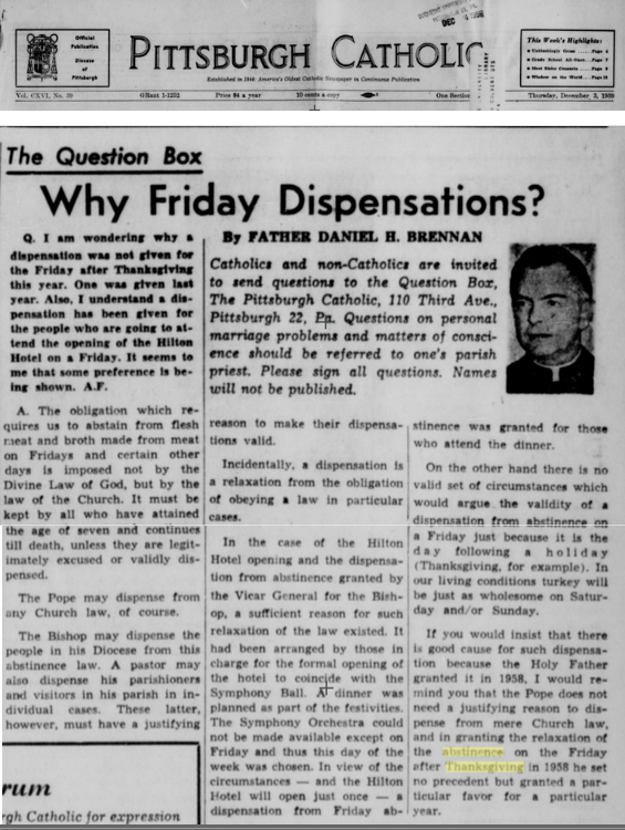Pittsburgh Catholic, 3 December 1959